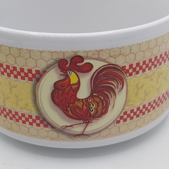 Houston Harvest Rooster Soup Mugs Set of 2 Chicken Stoneware Bowls Vintage - Picture 4 of 10